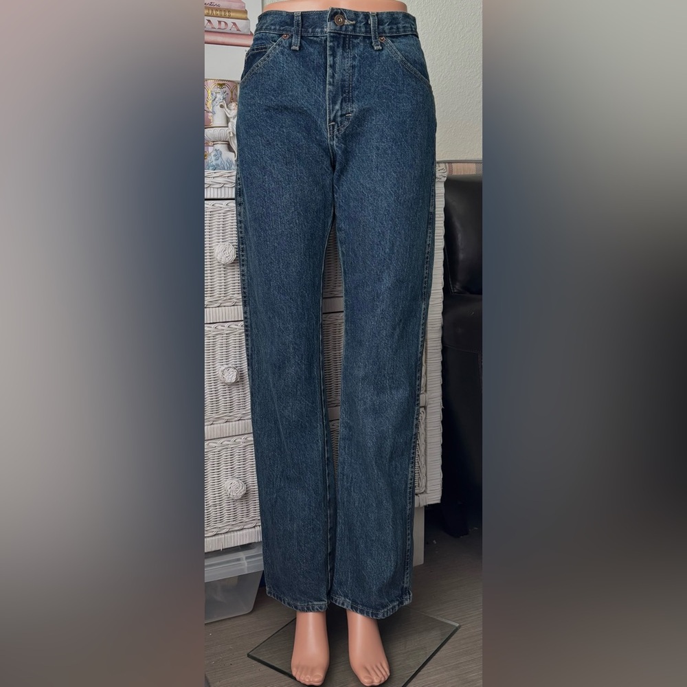 Dickies Regular Relax Fit Jeans Mid Rise Cotton Straight Legs Blue Size 30 x 32